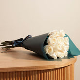 Dreamy White Roses Bouquet | 12 Flowers