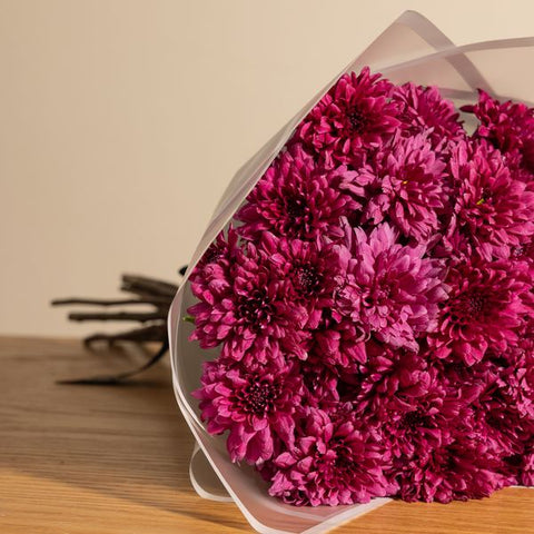 Charming Purple Chrysanthemum Bouquet